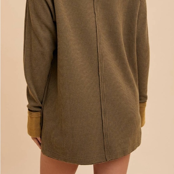 Garment Washed Thermal Tunic - Picture 3 of 7